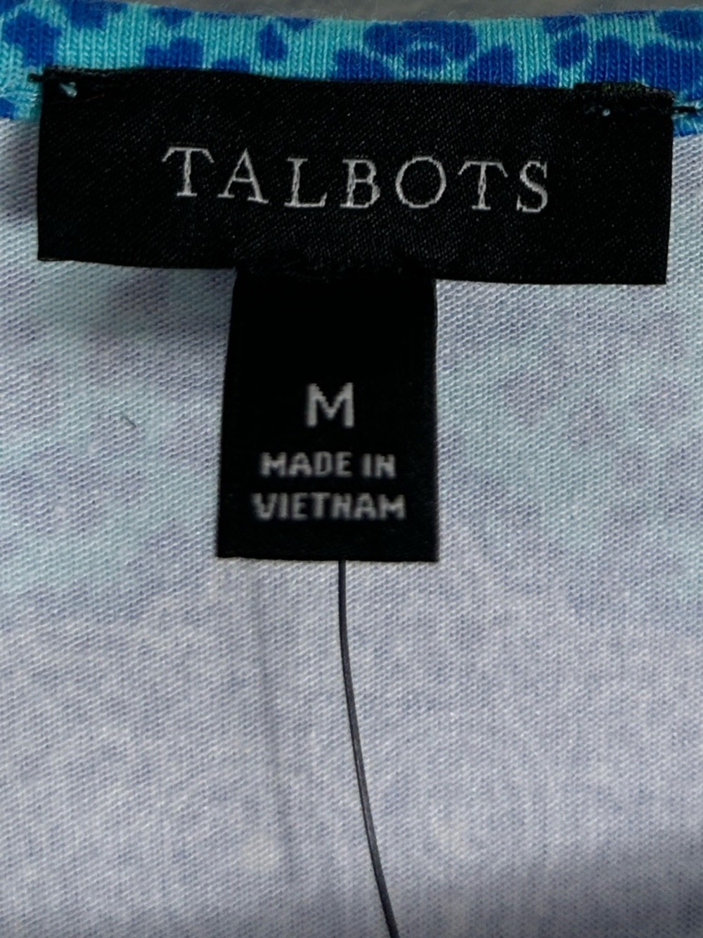 NWT Talbots maxi paisley print blue dress size M medium NEW - Picture 6 of 8